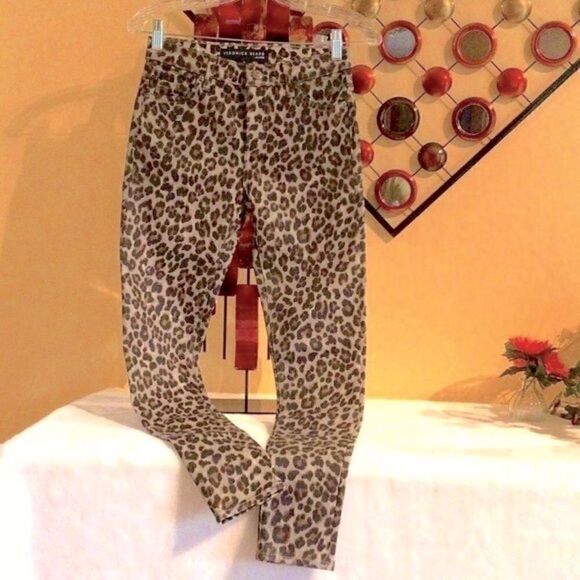 VERONICA BEARD BROOKE MID-RISE LEOPARD PRINT SKINNY JEANS SZ 0 NWT - Picture 16 of 16